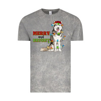 Cloud Rock Merry And Bright Husky Vintage Tee - RanaPortraitStore