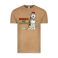 Merry And Bright Husky Vintage Tee | Teevron
