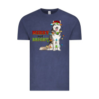 Vintage Denim Merry And Bright Husky Vintage Tee - RanaPortraitStore