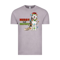 Vintage Zinc Merry And Bright Husky Vintage Tee - RanaPortraitStore
