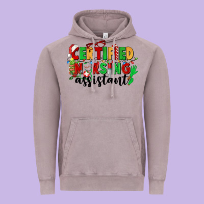 Certified Nursing Assistant Vintage Hoodie Designed By Cowgirlartshop