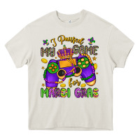 Cream i paused my game for mardi gras Heavy Core Tee - LillyAllenDesigns