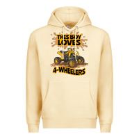 Pina Colada Kids Atv Outfit 4 Wheeler Mudding Gift- Boys Four Wheeler Premium Hoodie - minhPixels