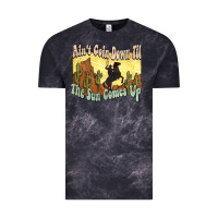 Cloud Black Ain't goin down til the sun comes up Cowboy Vintage Tee - HowdyJamesFarm