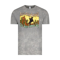 Cloud Rock Ain't goin down til the sun comes up Cowboy Vintage Tee - HowdyJamesFarm