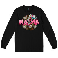 Black Mama lightning bolt Mother's Day Long Sleeve Tee - CowGirlArtShop