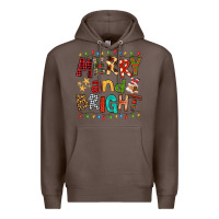 Coffee Merry And Bright Premium Hoodie - FaDigitalArtStudio