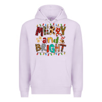 Lilac Merry And Bright Premium Hoodie - FaDigitalArtStudio