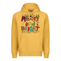Mustard Merry And Bright Premium Hoodie - FaDigitalArtStudio
