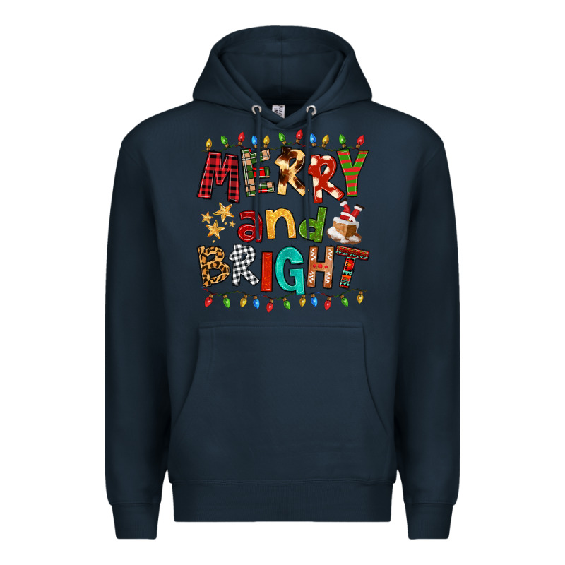 Merry And Bright Premium Hoodie by FaDigitalArtStudio | Teevron