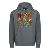 Rock Merry And Bright Premium Hoodie - FaDigitalArtStudio