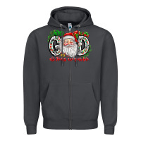 Smoke with god all things are possible santa Zipper Hoodie - CowhideDigitalArt
