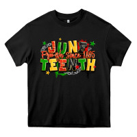 Black juneteenth free ish since 1865 Heavy Core Tee - LillyAllenDesigns