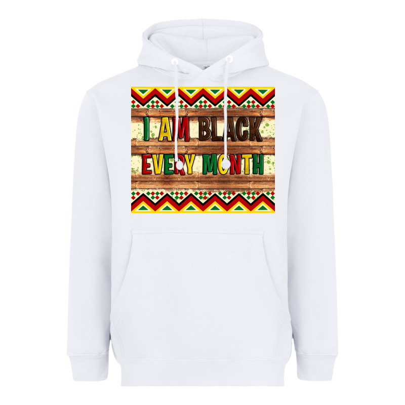 I Am Black Every Month Heavyweight Hoodie by Artiststas | Teevron