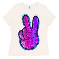 Bone Mermaid Peace Sign Ladies Tee - Jasminsmagicworld