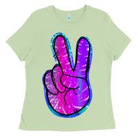 Matcha Mermaid Peace Sign Ladies Tee - Jasminsmagicworld