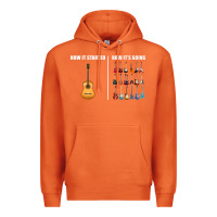 Carrot Guitars How it Started How It's Going Guitar Players Funny Premium Hoodie - minhPixels