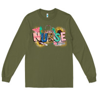 Army Green nurse Long Sleeve Tee - CowGirlArtShop