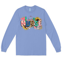 Colony Blue nurse Long Sleeve Tee - CowGirlArtShop
