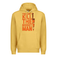 Antique Gold oogeyman halloween horror distressed quote orange Premium Hoodie - minhPixels