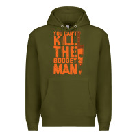 Army Green oogeyman halloween horror distressed quote orange Premium Hoodie - minhPixels