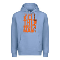 Colony Blue oogeyman halloween horror distressed quote orange Premium Hoodie - minhPixels