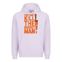 Lilac oogeyman halloween horror distressed quote orange Premium Hoodie - minhPixels