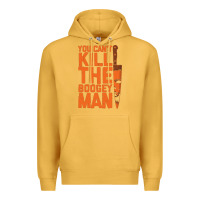 Mustard oogeyman halloween horror distressed quote orange Premium Hoodie - minhPixels