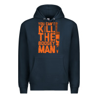 Navy oogeyman halloween horror distressed quote orange Premium Hoodie - minhPixels
