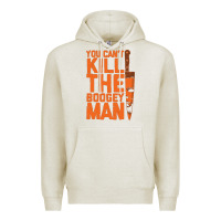 Oatmeal Heather oogeyman halloween horror distressed quote orange Premium Hoodie - minhPixels