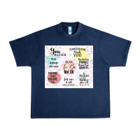 Navy it's ok to be not ok Urban Heavy Tee - TumblerDesignByShophia