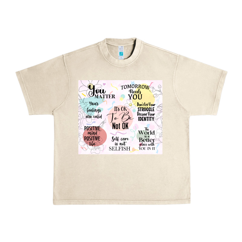 It's Ok To Be Not Ok Urban Heavy Tee by TumblerDesignByShophia | Teevron