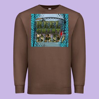 Reel Great Dad Premium Sweatshirt Designed By Artiststas
