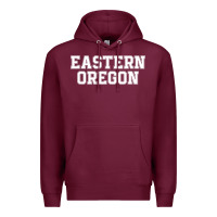 Burgundy Eastern Oregon Athletic University College Alumni Premium Hoodie - minhPixels