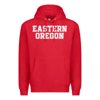 Red Eastern Oregon Athletic University College Alumni Premium Hoodie - minhPixels