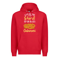 Red Calamari Squid Seafood Premium Hoodie - minhPixels