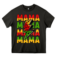 Asphalt mama lightning bolt juneteenth Heavy Core Tee - LillyAllenDesigns