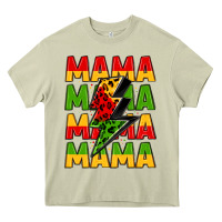 Mossy mama lightning bolt juneteenth Heavy Core Tee - LillyAllenDesigns