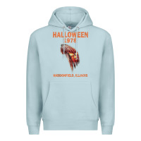 Blue Mist Halloween 1978 Holiday Spooky Myers Pumpkin Haddonfield Premium Hoodie - minhPixels