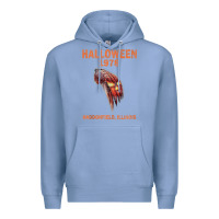Colony Blue Halloween 1978 Holiday Spooky Myers Pumpkin Haddonfield Premium Hoodie - minhPixels