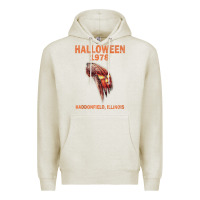 Oatmeal Heather Halloween 1978 Holiday Spooky Myers Pumpkin Haddonfield Premium Hoodie - minhPixels