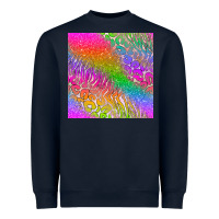 Navy neon glitter leopard seamless pattern Heavyweight Sweatshirt - BundleAndBundleShop