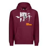 Burgundy Pulp Vintage Premium Hoodie - minhPixels