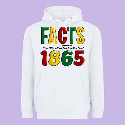 Facts Matter 1865 Heavyweight Hoodie Designed By Artiststas