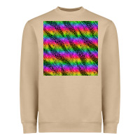 Mushroom neon rainbow leopard zebra seamless pattern Heavyweight Sweatshirt - BundleAndBundleShop