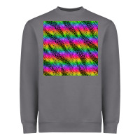 Storm neon rainbow leopard zebra seamless pattern Heavyweight Sweatshirt - BundleAndBundleShop