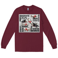 Burgundy senior 2024 Long Sleeve Tee - CowGirlArtShop