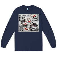 Navy senior 2024 Long Sleeve Tee - CowGirlArtShop