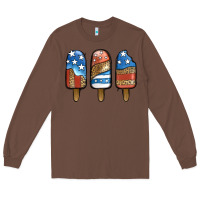 Chestnut patriotic leopard popsicles Long Sleeve Tee - Jasminsmagicworld