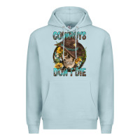 Blue Mist Cowboys Don't Die Premium Hoodie - FaDigitalArtStudio